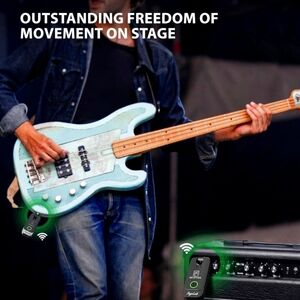 2.4GHz Wireless Guitar System, Rechargeable Wireless Guitar Transmitter Receiver